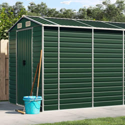 vidaXL Abri de jardin vert 191x895x198 cm acier galvanisé