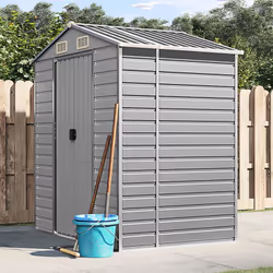 Élargissez vos possibilités de rangement à l'extérieur et protégez vos outils avec cet abri de jardin multifonctionnel. Matér ...