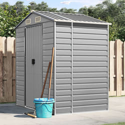 Vidaxl - Abri de jardin gris clair 191x130x198 cm acier galvanisé