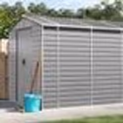vidaXL Abri de jardin gris clair 191x725x198 cm acier galvanisé