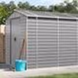 vidaXL Abri de jardin gris clair 191x980x198 cm acier galvanisé