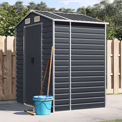 Élargissez vos possibilités de rangement à l'extérieur et protégez vos outils avec cet abri de jardin multifonctionnel. Matér ...