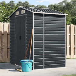 Vidaxl - Abri de jardin anthracite 191x130x198 cm acier galvanisé