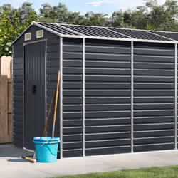 Élargissez vos possibilités de rangement à l'extérieur et protégez vos outils avec cet abri de jardin multifonctionnel. Matér ...