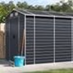 vidaXL Abri de jardin anthracite 191x725x198 cm acier galvanisé