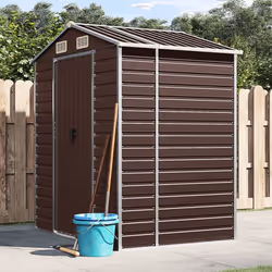 Élargissez vos possibilités de rangement à l'extérieur et protégez vos outils avec cet abri de jardin multifonctionnel. Matér ...