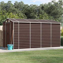 Vidaxl - Abri de jardin marron 191x385x198 cm acier galvanisé