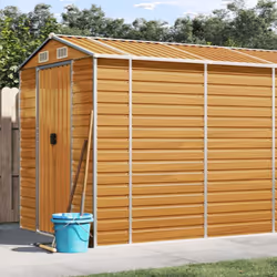 Élargissez vos possibilités de rangement à l'extérieur et protégez vos outils avec cet abri de jardin multifonctionnel. Matér ...