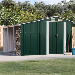 Élargissez vos possibilités de rangement à l'extérieur et protégez vos outils avec cet abri de jardin multifonctionnel. Matér ...