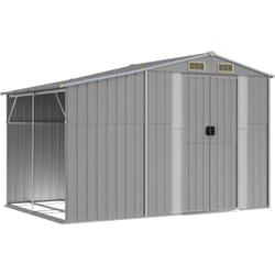Vidaxl - Abri de jardin gris 277x192,5x179 cm acier galvanisé