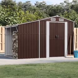 Élargissez vos possibilités de rangement à l'extérieur et protégez vos outils avec cet abri de jardin multifonctionnel. Matér ...