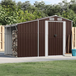 Vidaxl - Abri de jardin marron 277x192,5x179 cm acier galvanisé
