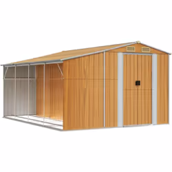 Description générale Élargissez vos possibilités de rangement à l'extérieur et protégez vos outils avec cet abri de jardin mu ...