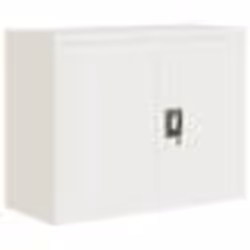 vidaXL Classeur blanc 90x40x110 cm acier