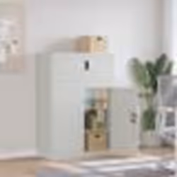 vidaXL Classeur gris clair 90x40x130 cm acier