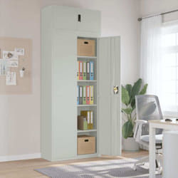 Classeur Gris Clair 90x40x240 Cm Acier Vidaxl