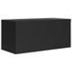 vidaXL Classeur noir 90x40x130 cm acier