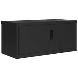 vidaXL Classeur noir 90x40x220 cm acier