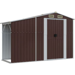 Vidaxl - Abri de jardin marron 277x93x179 cm acier galvanisé