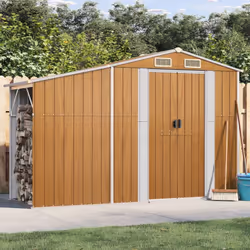 Élargissez vos possibilités de rangement à l'extérieur et protégez vos outils avec cet abri de jardin multifonctionnel. Matér ...