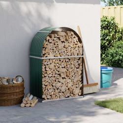 Vidaxl - Porte-bûches vert 80x45x120 cm acier galvanisé