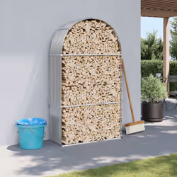 Ce porte-bûches est la solution idéale pour ranger proprement votre bois de chauffage. Il est indispensable à toute personne  ...