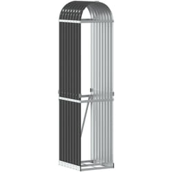 Vidaxl - Porte-bûches anthracite 40x45x170 cm acier galvanisé