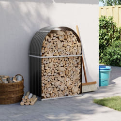 Vidaxl - Porte-bûches anthracite 80x45x120 cm acier galvanisé