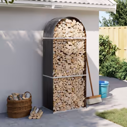 Ce porte-bûches est la solution idéale pour ranger proprement votre bois de chauffage. Il est indispensable à toute personne  ...