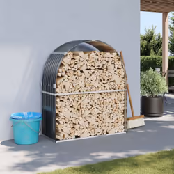 Ce porte-bûches est la solution idéale pour ranger proprement votre bois de chauffage. Il est indispensable à toute personne  ...