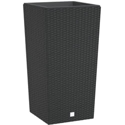 Vidaxl - Jardinière et intérieur amovible anthracite 21 /49 l rotin pp