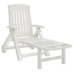 VidaXL 364696 chaise d'extérieur Linge Siège rembourré Polypropylène (PP) Blanc