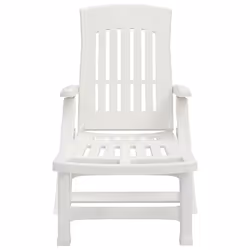 VidaXL 364696 chaise d'extérieur Linge Siège rembourré Polypropylène (PP) Blanc