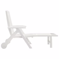 VidaXL 364696 chaise d'extérieur Linge Siège rembourré Polypropylène (PP) Blanc - Vue supplémentaire 4