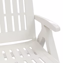 VidaXL 364696 chaise d'extérieur Linge Siège rembourré Polypropylène (PP) Blanc - Vue supplémentaire 8