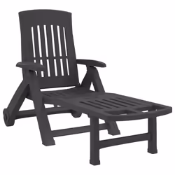 VidaXL 364698, Linge, Siège rembourré, Polypropylène (PP), Anthracite, 110 kg, 56 cm