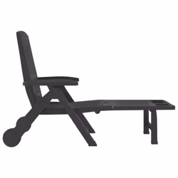 VidaXL 364698 chaise d'extérieur Linge Siège rembourré Polypropylène (PP) Anthracite - Vue supplémentaire 4