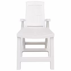 VidaXL 364705 chaise d'extérieur Terrace Siège rembourré Plastique Blanc