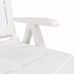 VidaXL 364705 chaise d'extérieur Terrace Siège rembourré Plastique Blanc - Vue supplémentaire 8