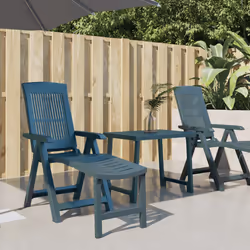 VidaXL 364706 chaise d'extérieur Terrace Siège rembourré Plastique Vert