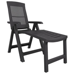 VidaXL 364707 chaise d'extérieur Terrace Siège rembourré Plastique Anthracite