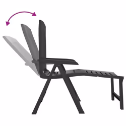 VidaXL 364707 chaise d'extérieur Terrace Siège rembourré Plastique Anthracite - Vue supplémentaire 6