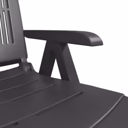 VidaXL 364707 chaise d'extérieur Terrace Siège rembourré Plastique Anthracite - Vue supplémentaire 8