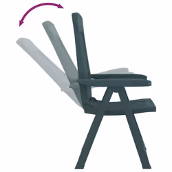 VidaXL 364711 chaise d'extérieur Terrace Polypropylène (PP) Vert - Vue supplémentaire 7