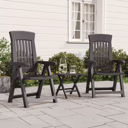 VidaXL 364712 chaise d'extérieur Terrace Polypropylène (PP) Anthracite
