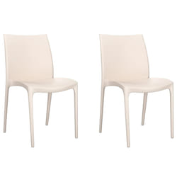 VidaXL 364733 chaise d'extérieur Terrace Polypropylène (PP) Crème