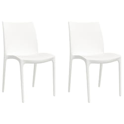 VidaXL 364734 chaise d'extérieur Terrace Polypropylène (PP) Blanc