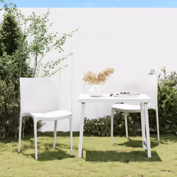 VidaXL 364734 chaise d'extérieur Terrace Polypropylène (PP) Blanc