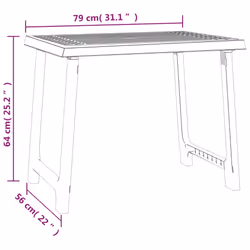 VidaXL 364735 table de jardin Anthracite - Vue supplémentaire 6