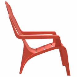 VidaXL 364738 chaise d'extérieur Terrace Polypropylène (PP) Rouge - Vue supplémentaire 5